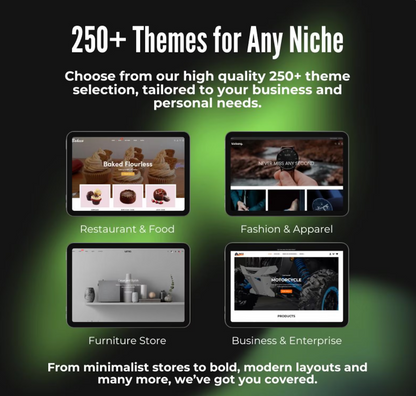 250+ Shopify theme packs